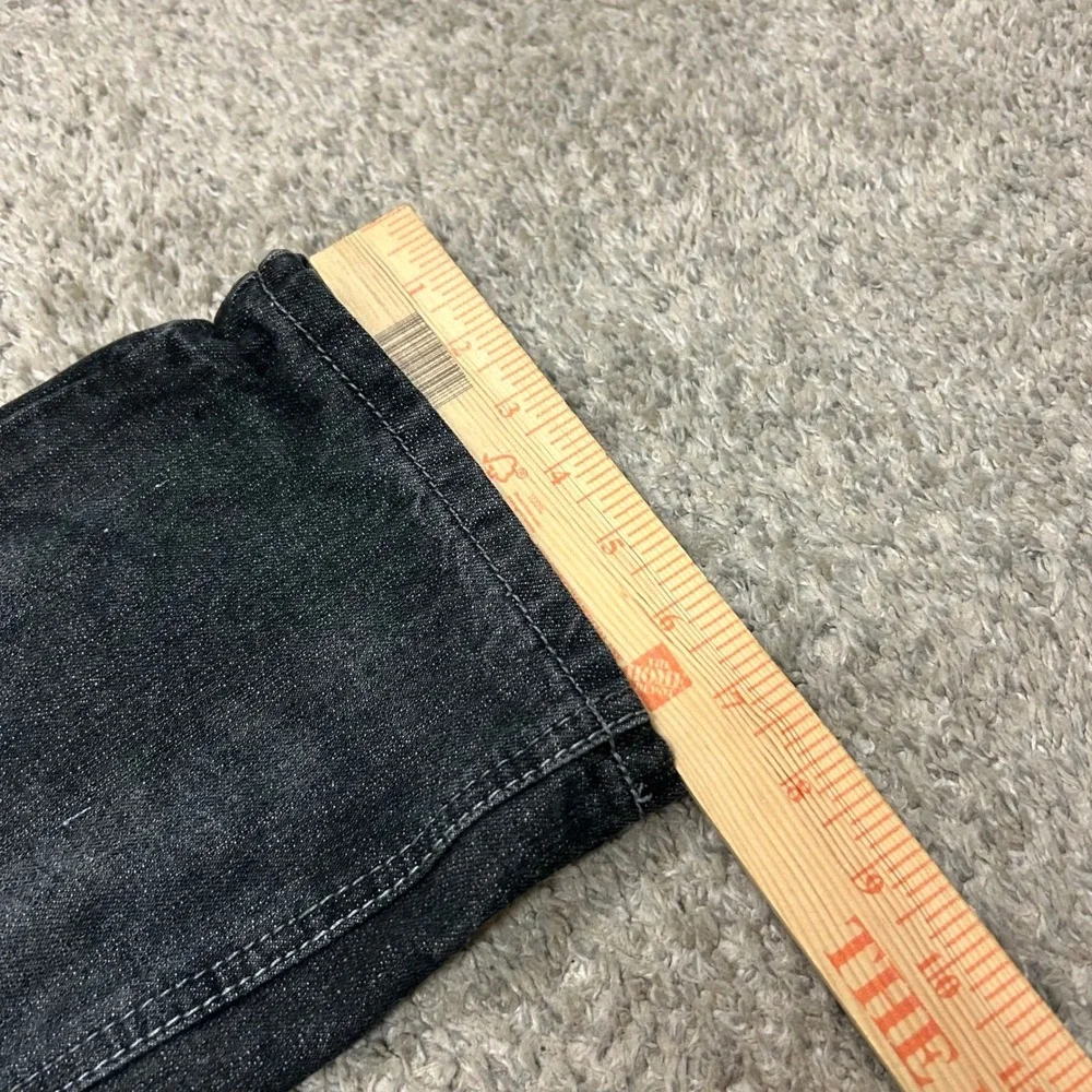 Southpole Jeans 30x30 Black Dark Wash Straight Leg Whiskered Denim Mens Y2K